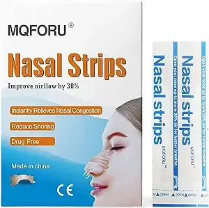 MQFORU Nasal Strips, 50 Counts Large Size Nasal Strips Snoring, Stop Snoring ...