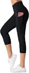 Dragon Fit High Waist Yoga Leggings with 3 Pockets,Tummy Control Workout Running