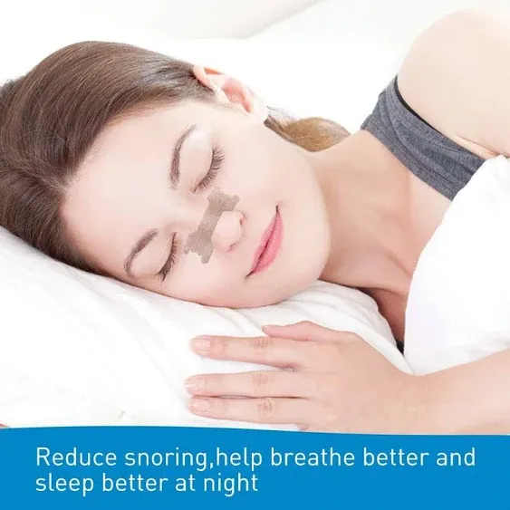 MQFORU 50ct Large Better Breathe Nasal Strips to Reduce Snoring, Drug-Free, Works Instantly to Improve Sleep, Relieve Nasal Congestion Due to Colds & Allergies, Large (66mm*19mm)