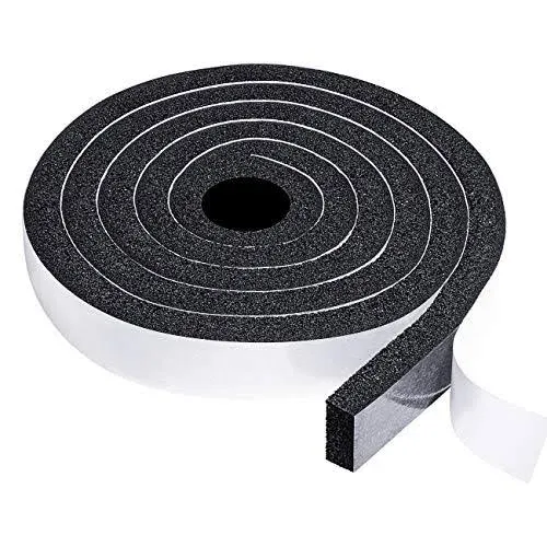 TORRAMI Maximum Compression Foam Weather Stripping 1 inch W X 1/2 inch T, Sea...