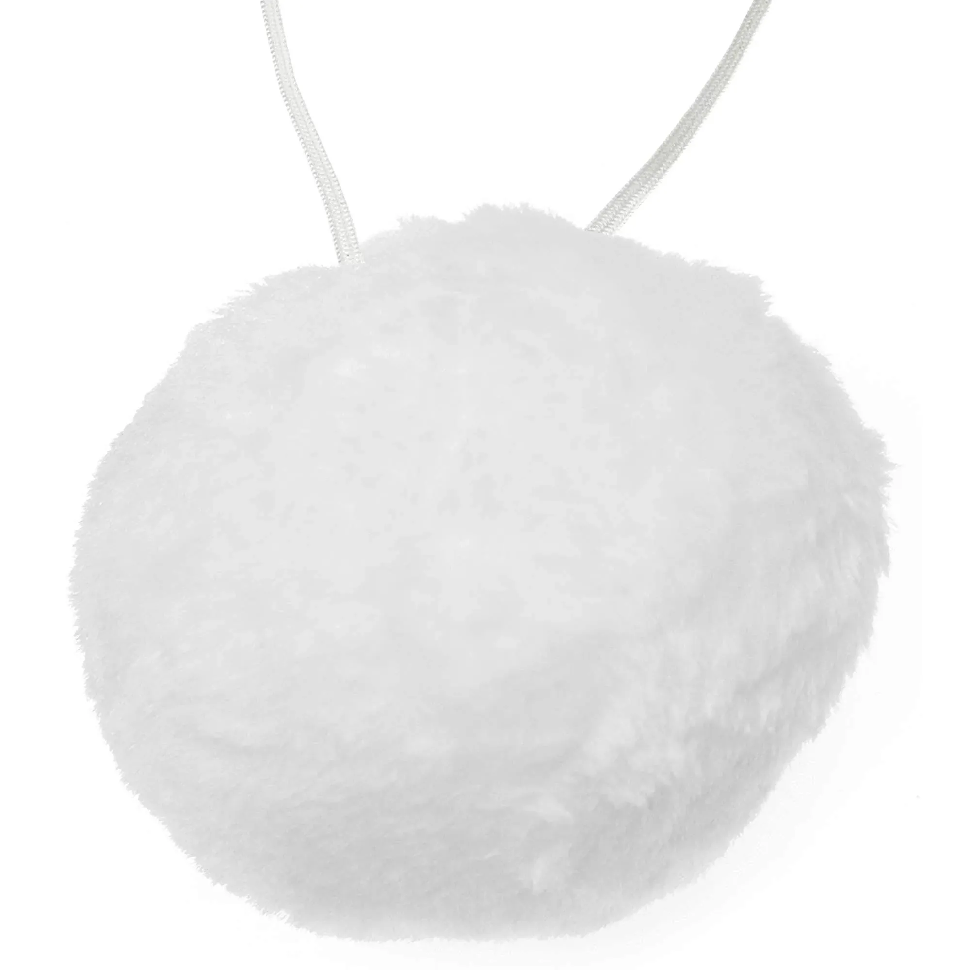 Skeleteen Bunny Rabbit Tail Accessory - White Pom Pom Costume Accessories Bunny Tail for Pretend Play