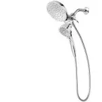 Attract with Magnetix 6-spray 6.75 in. Dual Shower Head and Adjustable Handheld