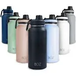 BOZ Bottles Stainless Steel Water Bottle XL - Matte Black (1 L / 32oz)