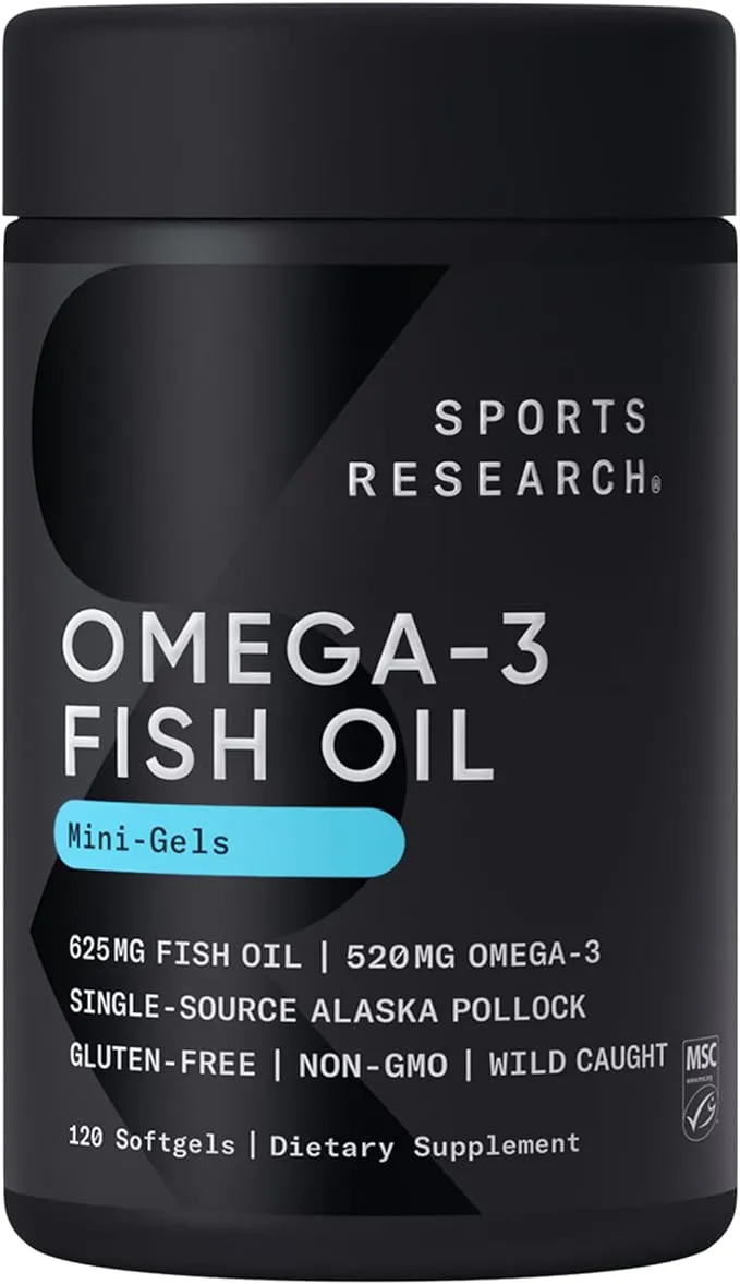 Sports Research Omega-3 Fish Oil Mini Gels