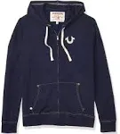 True Religion Men's Classic Logo Zip-Up Hoodie - True Navy