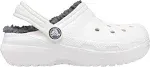 Crocs Kids Classic Lined Clog - White