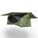 Haven Tent XL (Forest Camo)- Complete Lay-Flat Hammock Tent with Insul