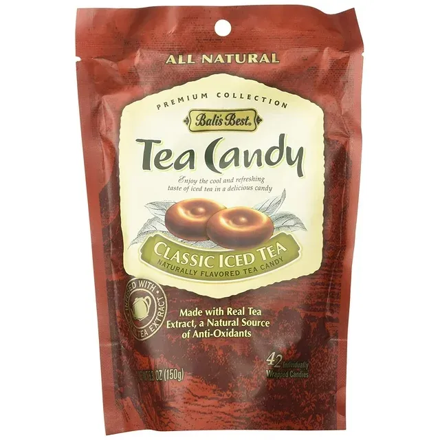 Bali&#039;s Best Classic Iced Tea Candy  5.3 oz X2 42 Pieces