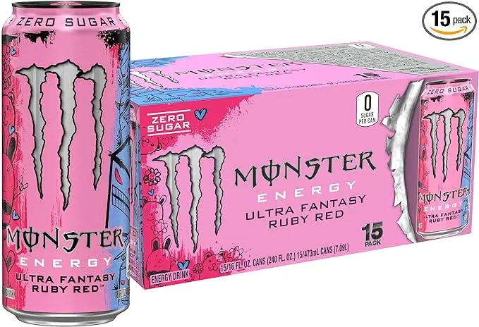 Monster Energy Drink Ultra Fantasy Ruby Red