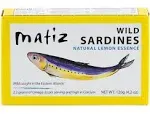 Matiz España Wild Caught Sardines with Natural Lemon Essence (4.2 oz.) Keto and Paleo Friendly (4.2 Ounce (Pack of 5))