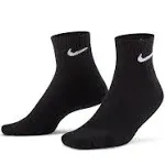 Nike 3 Pack Everyday Lightweight Crew Socks Black