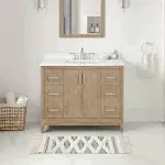 OVE Decors Maverick 36" Single Sink Bathroom Vanity Antique Oak, 42 in.