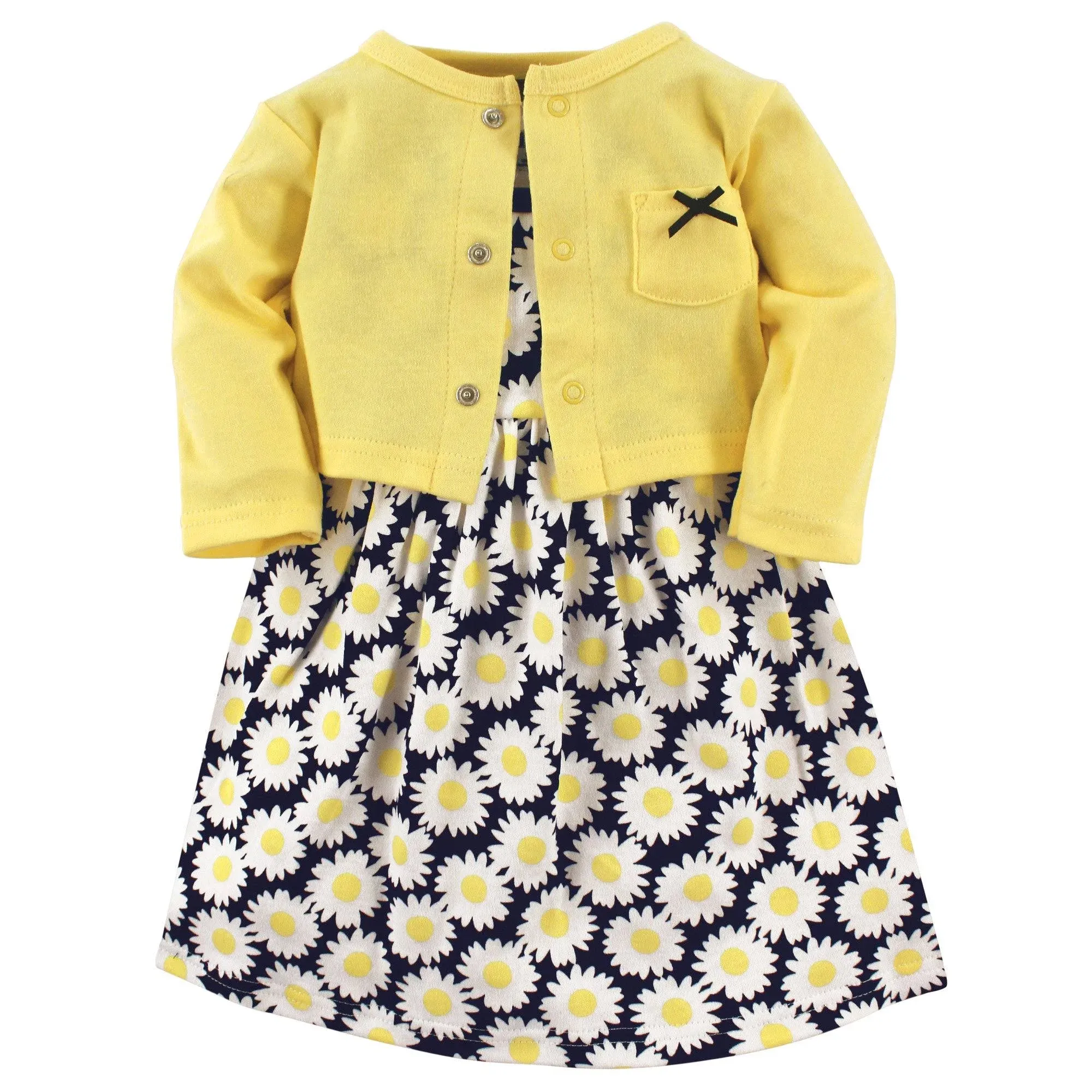 Hudson Baby Toddler Dress and Cardigan Set, Daisy