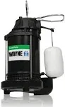 Wayne 1/3 HP Cast Iron Submersible Sump Pump CDU790