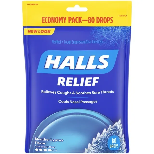 Halls Cough Drops Mentho-Lyptus