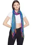 Goood Times Fashion Women's Silk Scarf Luxury Satin Shawl Wraps