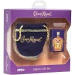 Zippo Crown Royal Purple Matte Lighter + Small Pouch Gift Set #49661