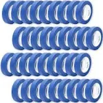 36 Rolls 0.94 Inch Blue Painters Tape Bulk Pack, Medium Adhesive That Sticks Wel