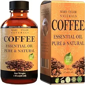 Coffee Essential Oil (1 oz), Premium Therapeutic Grade, 100% Pure and Natural, Perfect for Aromatherapy, Diffuser, DIY by Mary Tylor Naturals