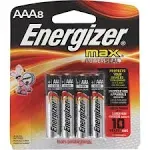 AAA Energizer Max Alkaline Batteries