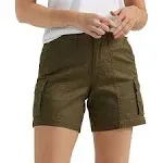 Women's Lee Ultra Lux Flex to Go Cargo Shorts, Size: 8, Olive Night