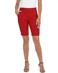 HDE Pull On Bermuda Shorts for Women Mid Rise 10" Inseam Shorts with Pockets