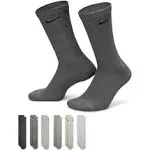 Nike Everyday Plus Cushioned Training Crew Socks - 6 Pack White / XL