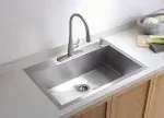 Kohler 3821-4 Vault 33" Top-/Undermount Single-Bowl Kitchen Sink