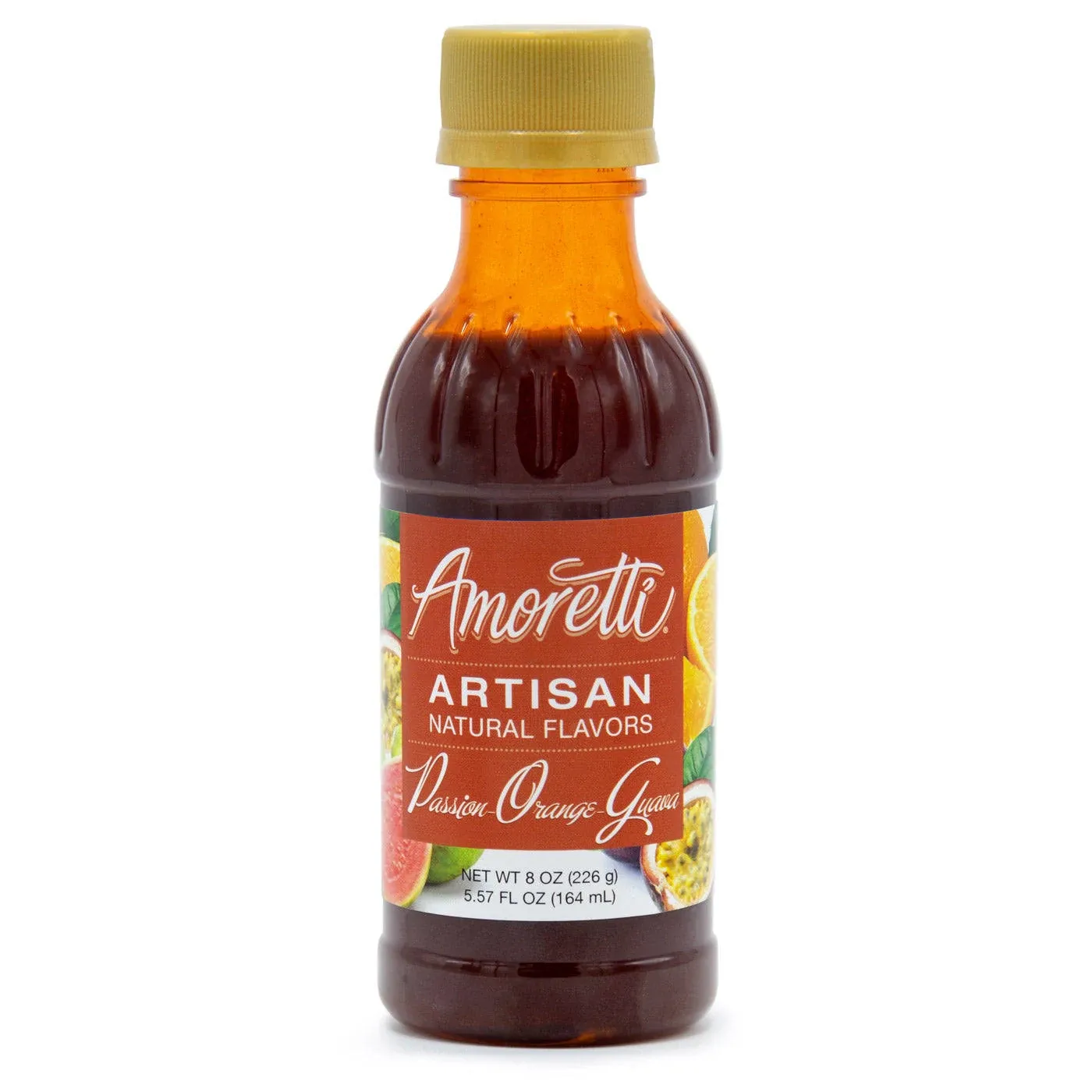 Amoretti - Natural Passion-Orange-Guava Artisan Flavor Paste 8 oz - Use In Pastry, Savory, Brewing & Ice Cream Applications, Preservative Free, No Artificial Sweeteners, Highly Concentrated