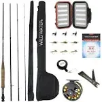 Wild Water 5/6 9 Rod Fly Fishing Complete Starter Package