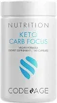 Codeage, Keto Carb Focus Vegan, 180 Capsules