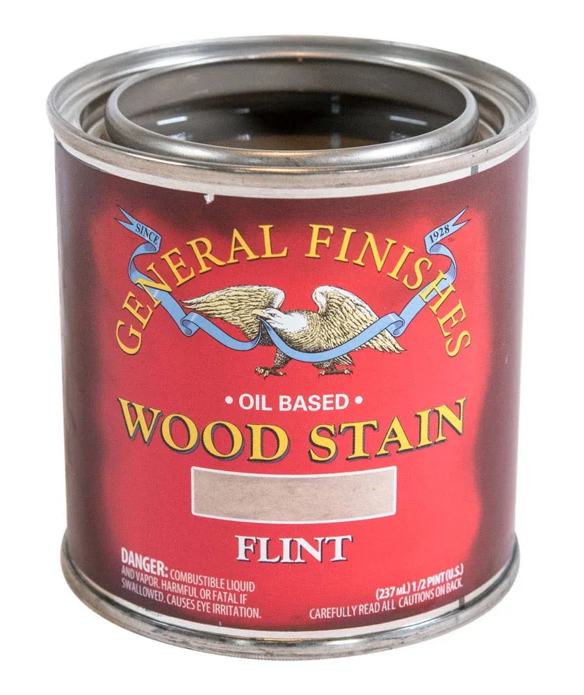 General Finishes Oil Stain – Flint - 1/2 Pint