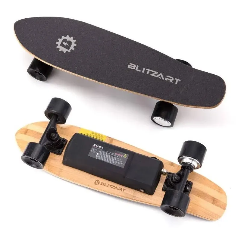 Blitzart Mini Flash 28&#034; Electric Skateboard Electronic Hub-Motor 2.8&#034; Wheel E...