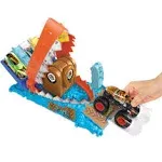 Hot Wheels Monster Trucks Arena Smashers Treasure Chomp Challenge Playset