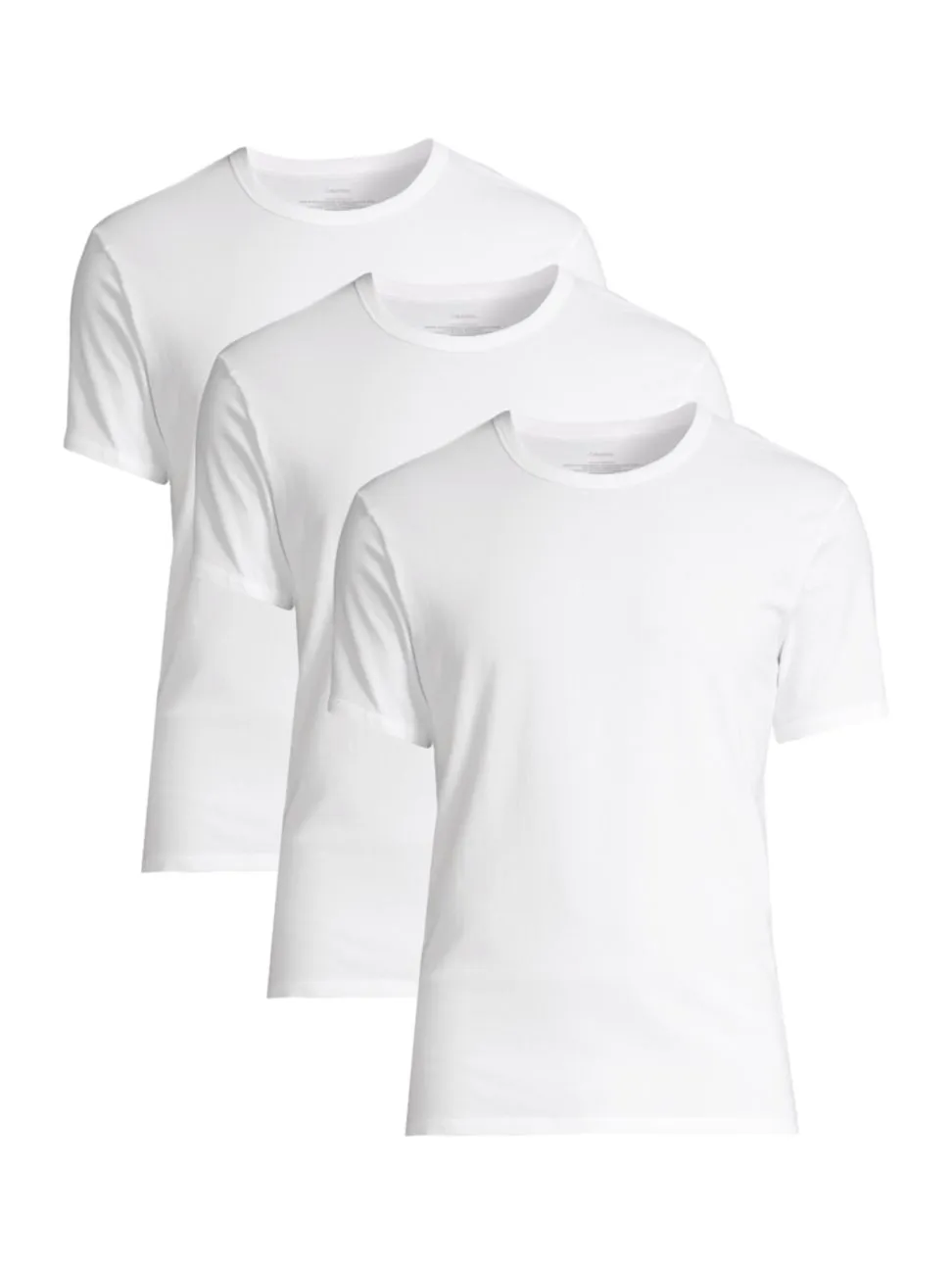 Shop Calvin Klein Cotton Classics 3-pack V-neck T-shirt In 7v0 3 White