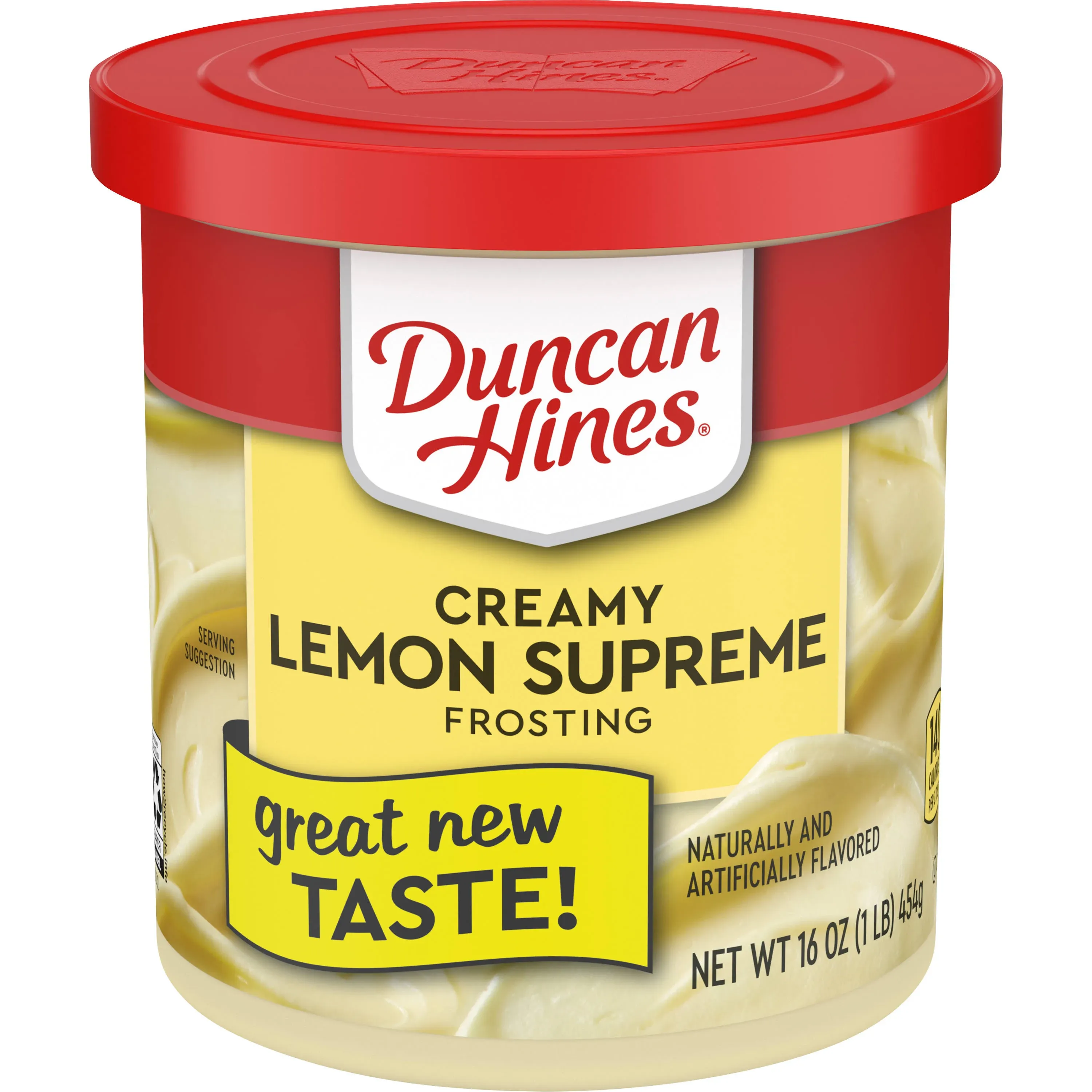 Duncan Hines Lemon Supreme Creamy Home-Style Frosting 16 Oz Canister