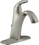 KOHLER K-45800-4-BN Alteo Single-Handle Bathroom Sink Faucet - Vibrant Brushed Nickel