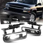 LED Fog Lights DOT Approved with DRL Compatible with 1999-2002 Chevy Silverado 1500 2500, 2000-2001 Silverado 3500, 2000-2006 Chevrolet Suburban Tahoe, 2PCS