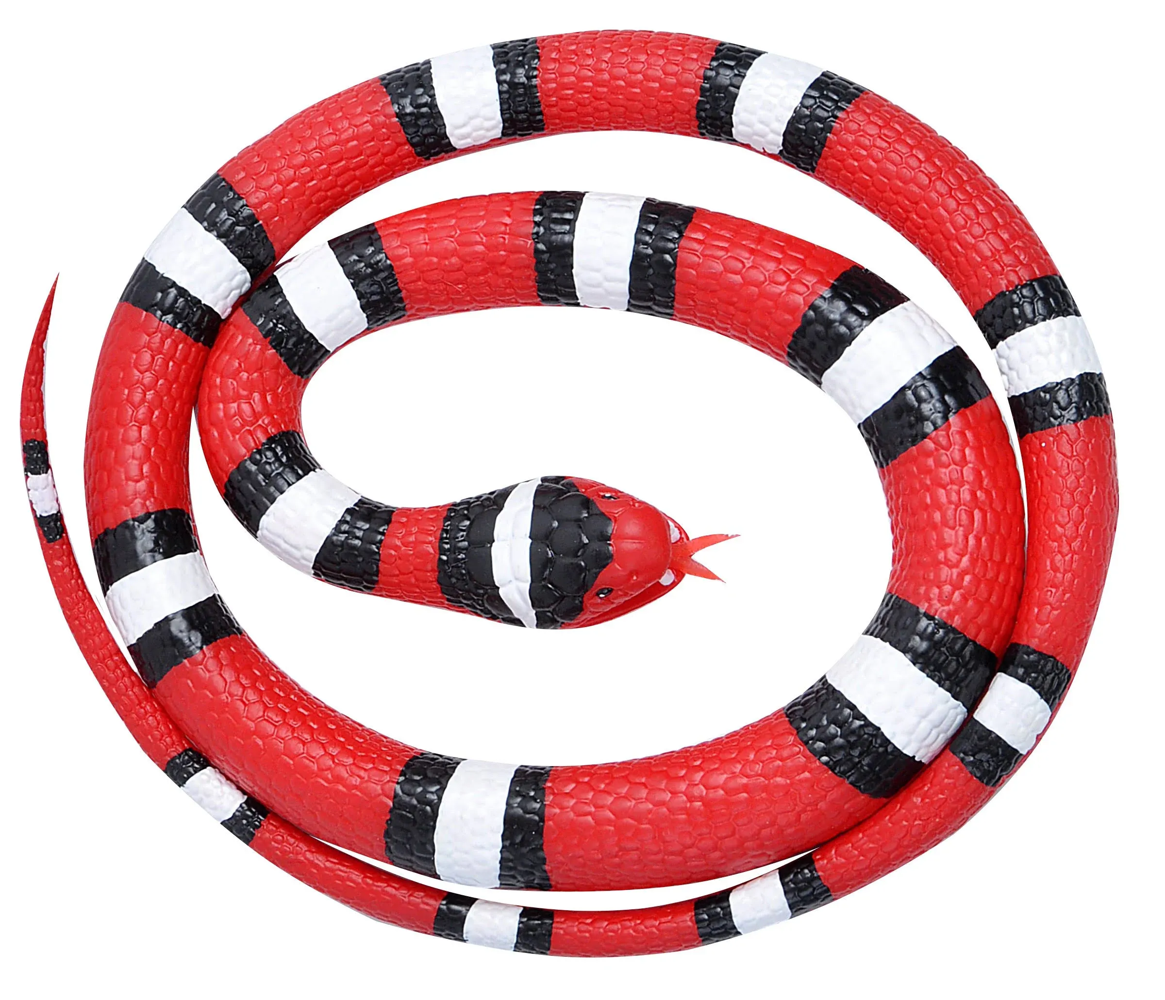 Wild Republic Scarlet Snake, Rubber Snake Toy, Gifts for Kids, Educational Toys, 46"