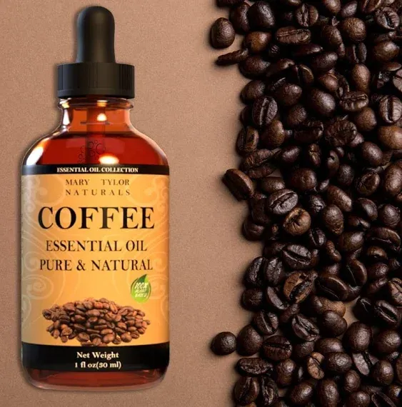 Coffee Essential Oil (1 oz), Premium Therapeutic Grade, 100% Pure and Natural, Perfect for Aromatherapy, Diffuser, DIY by Mary Tylor Naturals