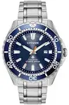 CITIZEN EcoDrive Men&#039;s Promaster Diver St.Steel Bracelet Watch BN0191-55L No Box