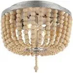 JONATHAN Y Lighting JYL9074 Allison 2 Light 10&#034;W LED Flush Mount - Antique