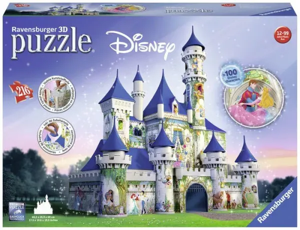 Disney Castle 216 Piece 3D Puzzle