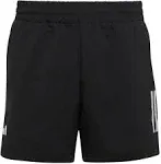 Adidas Boys Club Tennis 3-Stripes Shorts, Black, Large