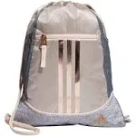 adidas Alliance Sackpack Discontinued, Jersey Grey/Clear Pink/Grey, One Size