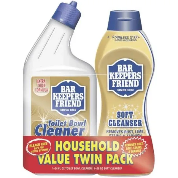 Bar Keeper's Friend Toilet Bowl & Soft Multi-Purpose Cleaner - 2 Count