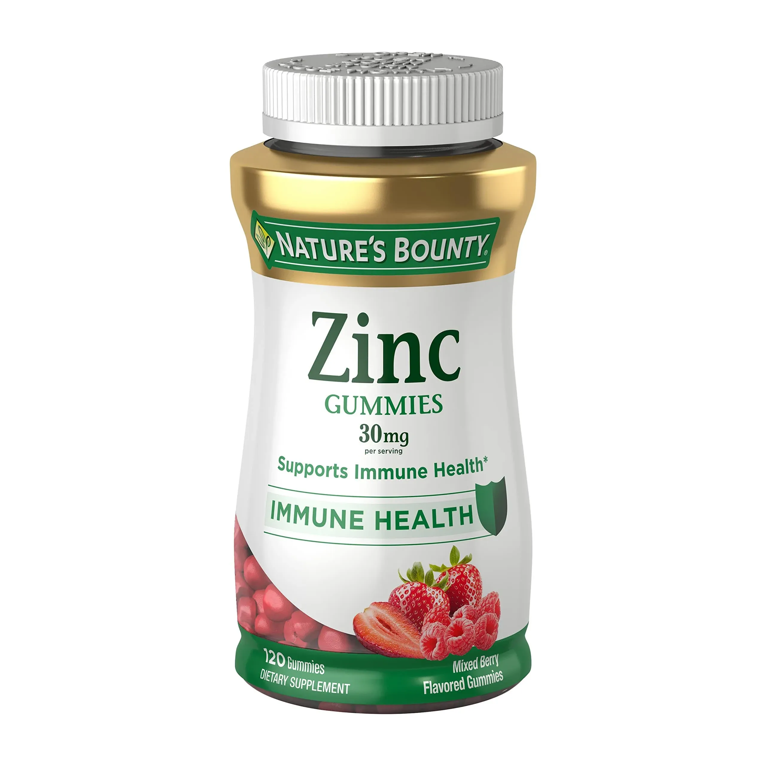 Natures Bounty Zinc Supplement, Immune Support Gummies, 30mg, 120 CT, Size: 120 Gummy