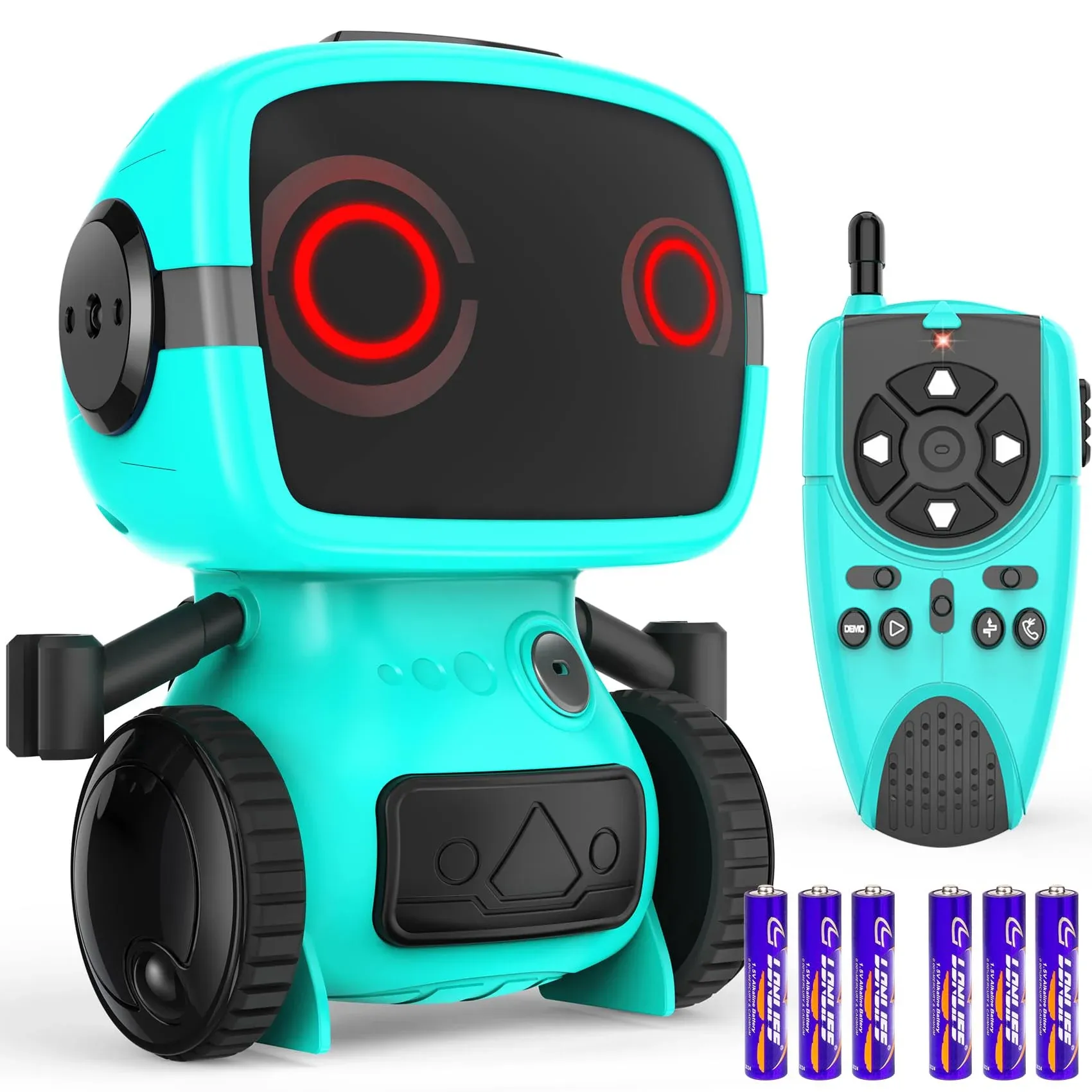 Robot Toys for Boys & Girls, Remote Control Robot for Kids, Auto-Demonstration, Talkie, and Programming Functions, Flexible Arms, Dance, Music, Big Eyes Toys for Boys 4-6 8-12