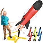 Toy Rocket Launcher for kids – Shoots Up to 100 Feet –6 Colorful Foam Rocket New