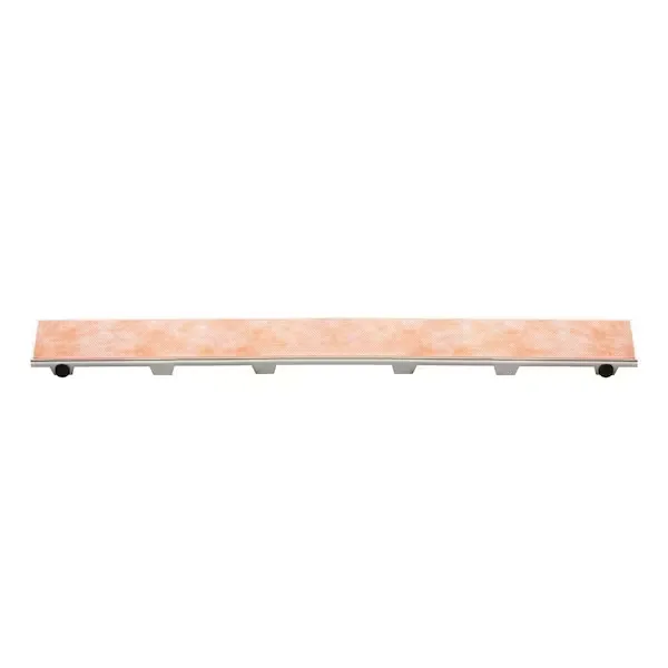 Schluter Kerdi-Line Frameless Grate Assembly for Ceramic & Stone Tiles - Use with Center Outlet Channel Body - Tile Design, 32" Length - KL1DRE80